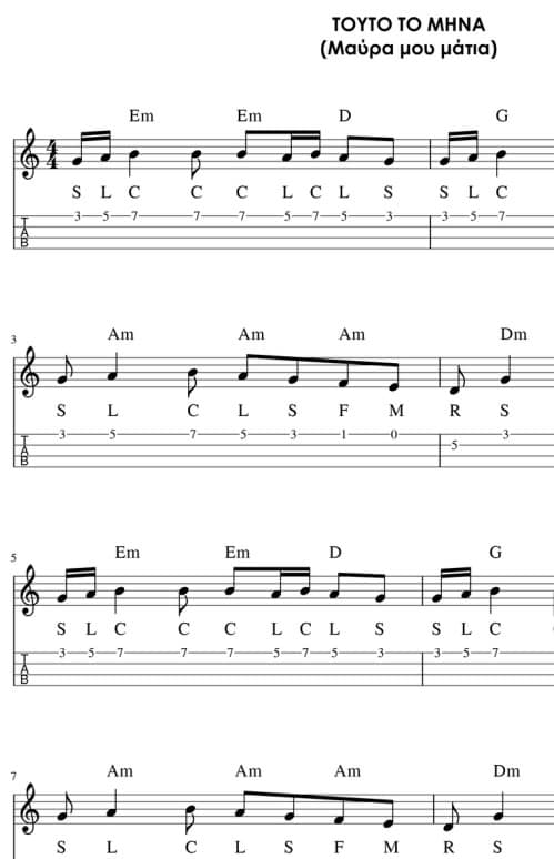 Tούτο το μήνα - Μάθημα κρητικού λαούτο